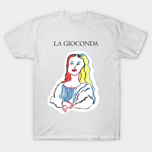 LA GIOCONDA pencil drawing T-Shirt by Le petit fennec